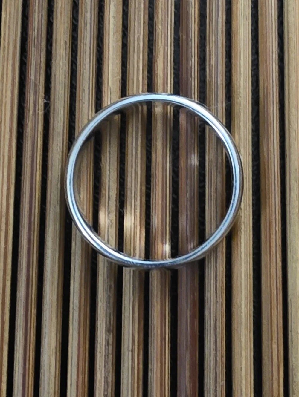 10k White Gold Band Ring
